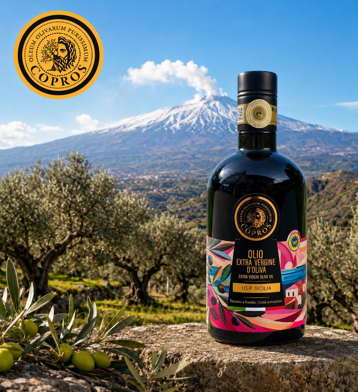 COPROS olio extra vergine di oliva italiano IGP SICILIA