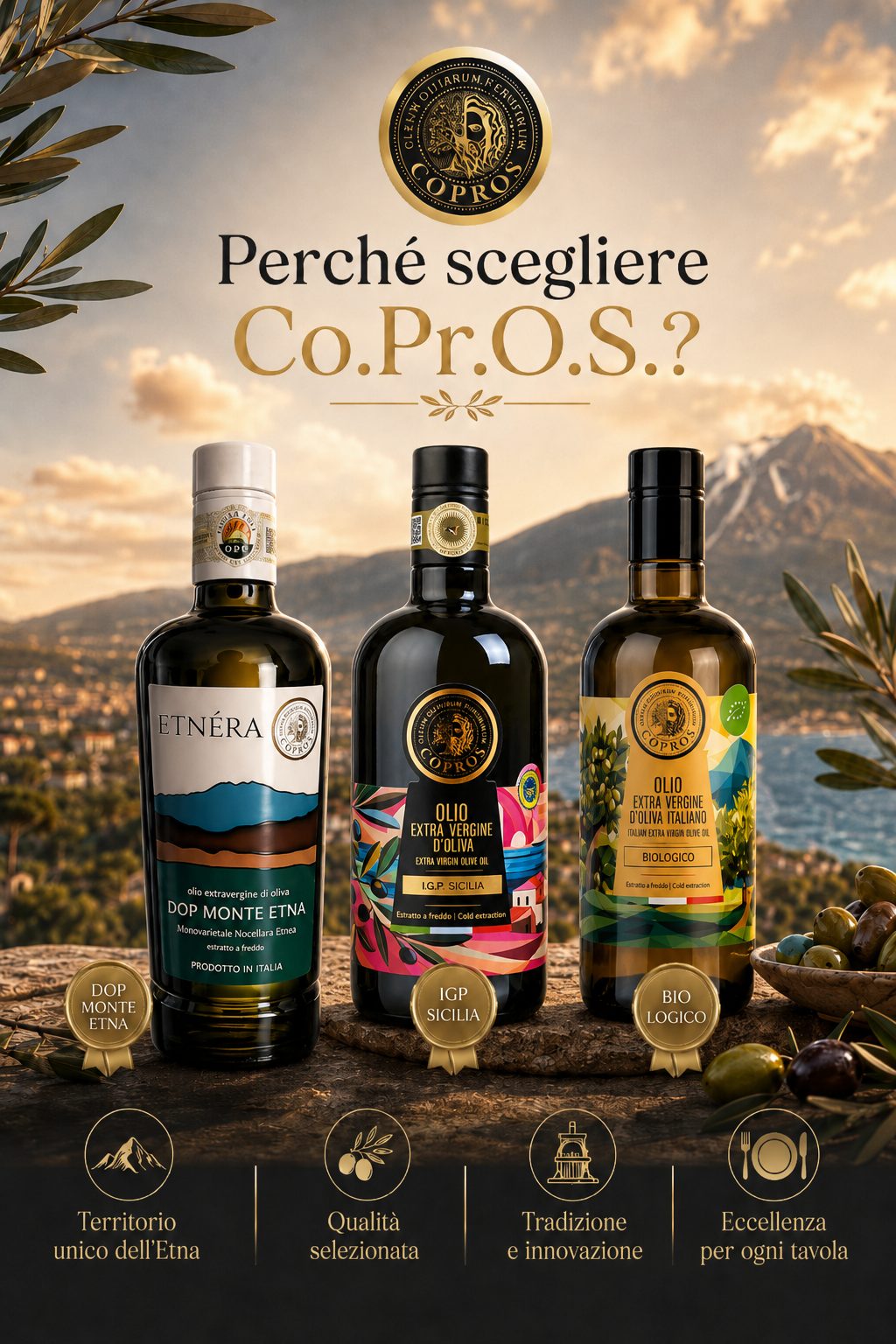 Forniture olio EVO per ristoranti Co.Pr.O.S.