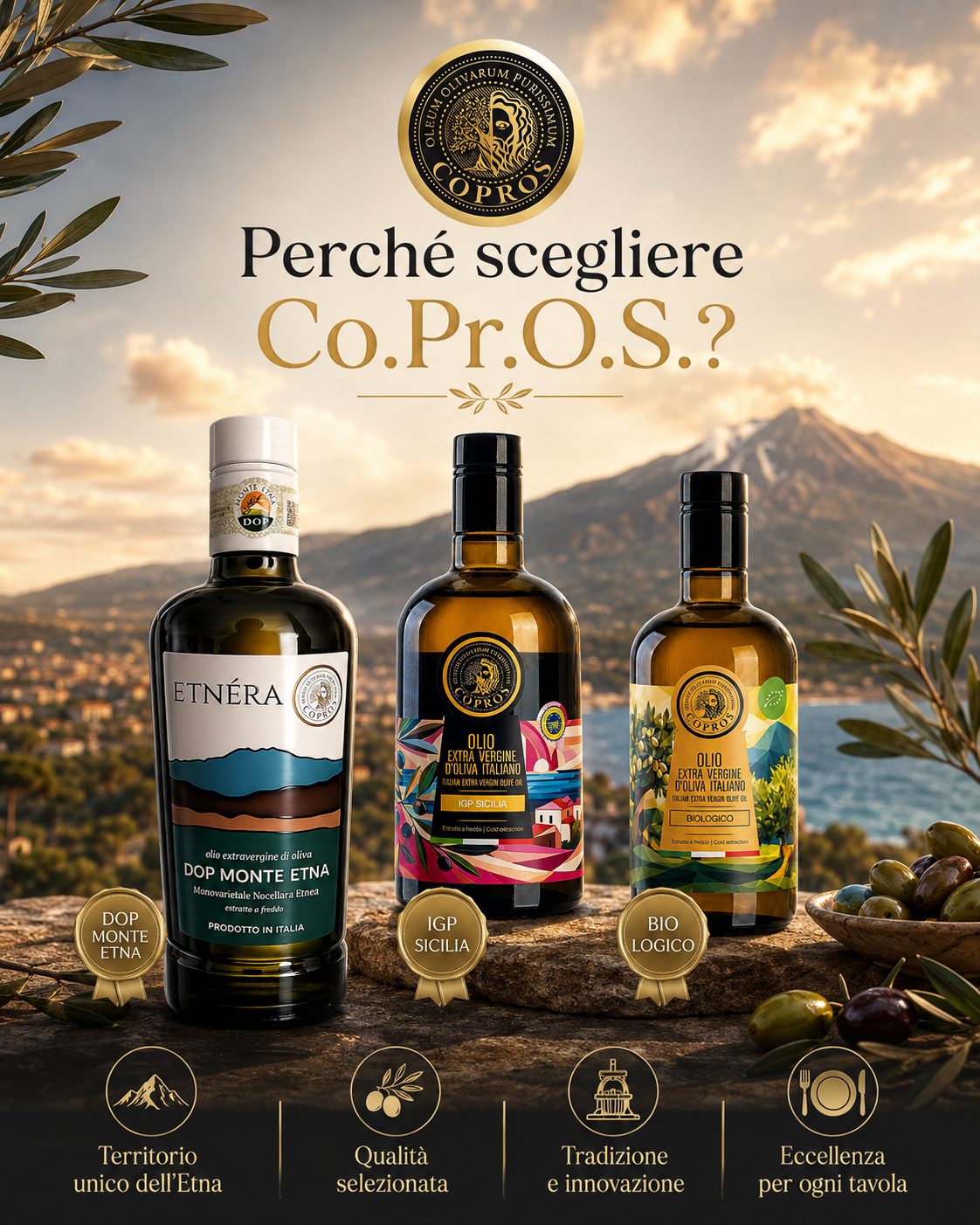 Forniture olio EVO per ristoranti Co.Pr.O.S.